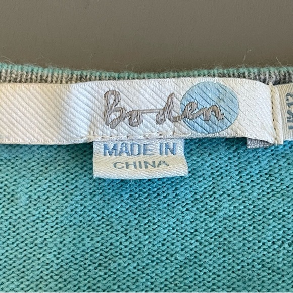 Boden Wool & Cashmere Blend Sweater | Crewneck | Teal | Size 8 - Picture 6 of 11
